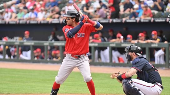 Red Sox name Marcelo Mayer starting second baseman, Kristian Campbell optioned to Triple-A Worcester taken at BSJ Headquarters (Red Sox). Photo by Jonathan Dyer-Imagn Images